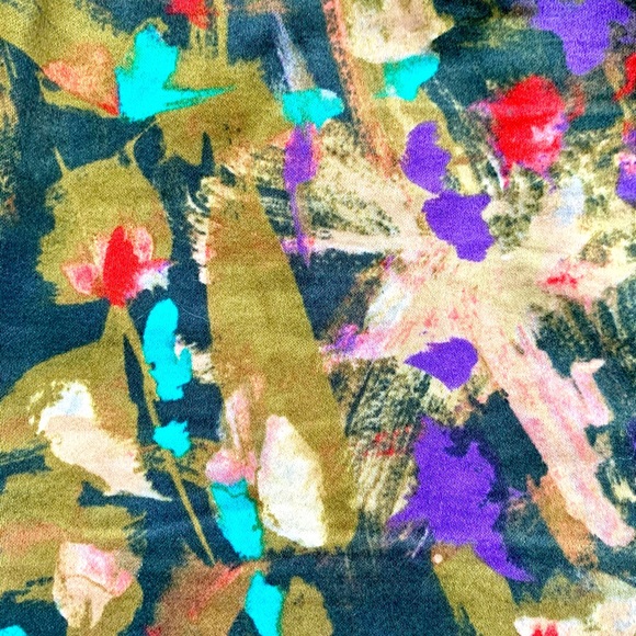 J. CREW Stretch Pattern Skirt SZ 10 - Picture 3 of 4